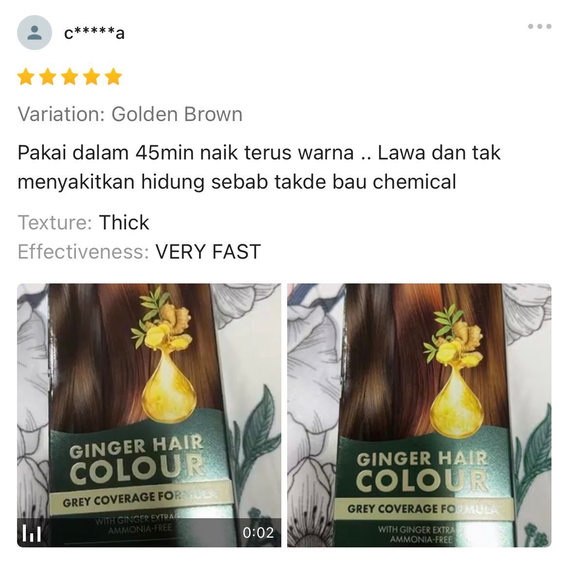 Testimoni pelanggan 1